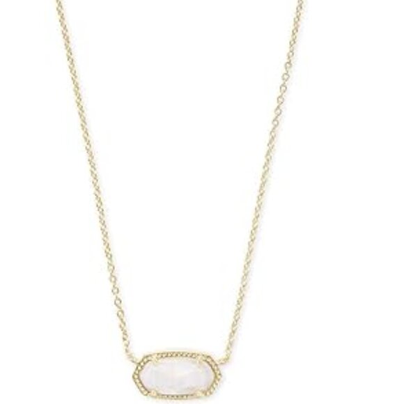 NEW Kendra Scott Women's Elisa Pendant Necklace 14k Gold Plated - Picture 2 of 4